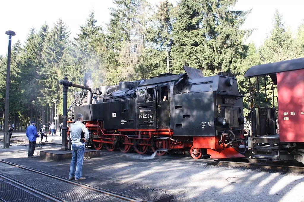 Brocken Railway Train at Drei Annen Hohne Station - © Robert Cutts Steam train