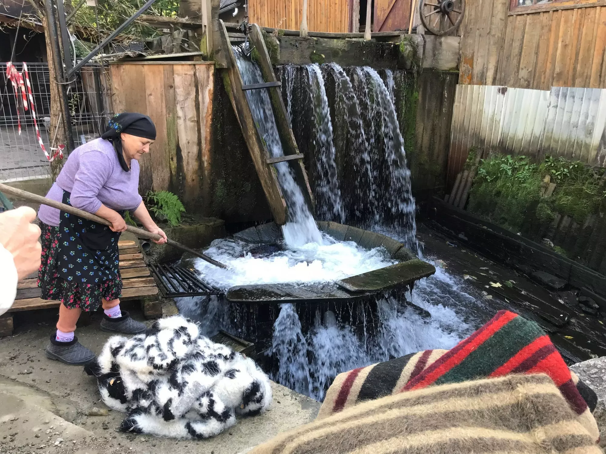 Washing the blankets - © Ramona Cazacu Washing