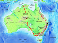 Tour route map