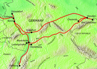 Tour route map
