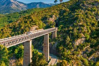 Train crossing Eiffel Viaduct in Vecchio Corsica - © Allard One/shutterstock