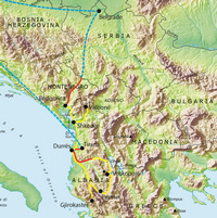 Tour route map