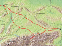 Tour route map