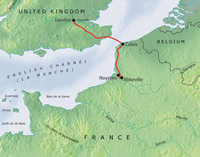 Tour route map