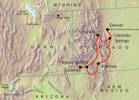 Tour route map