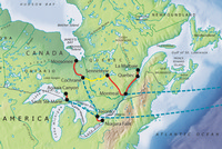 Tour route map