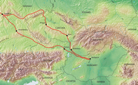 Tour route map