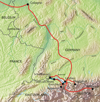 Tour route map