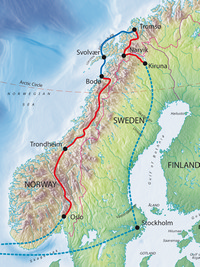 Tour route map