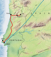 Tour route map