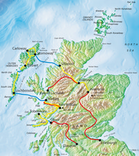 Tour route map