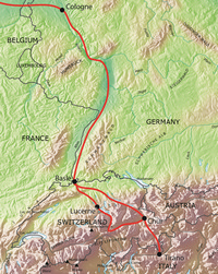 Tour route map