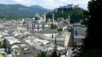 Roofscape view of Salzburg