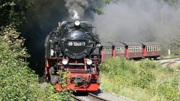 Brocken steam train