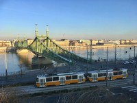  Tatra trams at the Szabadság Bridge