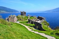 Ruins of Urquhart Castle along Loch Ness, Scotland - © shutterstock.com